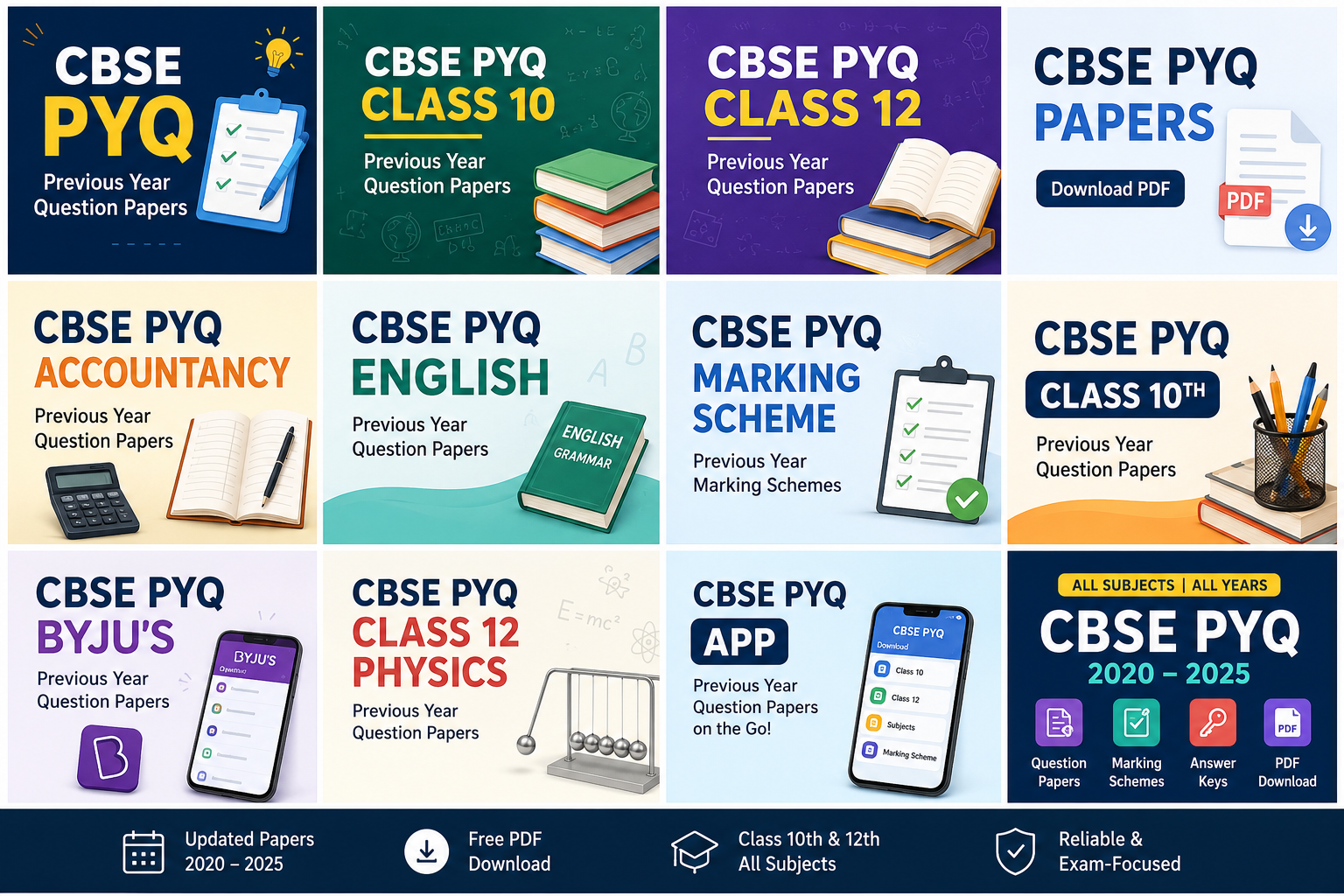 CBSE Previous Year Question Papers Class 9 10 11 12 CBSE PYQ 2025 2024